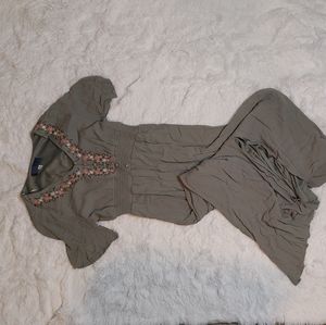 Blue Rain floral maxi dress